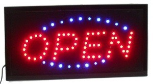 LED REKLAMN&Iacute; TABULE - OPEN 2 BARVY