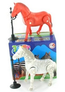 MAN&Eacute;Ž KŮŇ A ZEBRA V KRABIČCE