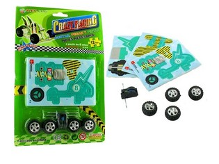 3D pěnov&eacute; puzzle motok&aacute;ra s motorem (24 ks)