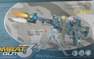 Dětsk&yacute; samopal Combat se světlem a zvukem - 56 cm