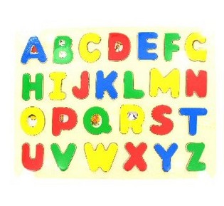 Dřevěn&eacute; Puzzle ABCD (6 ks)