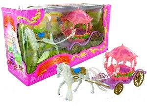 Hračka Koč&aacute;r s Koněm "Fantasy Wagon"