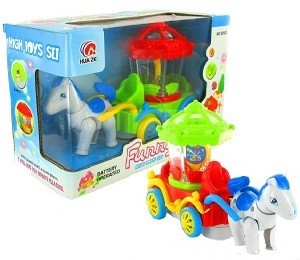Koňsk&yacute; Povoz Bump & Go Magic Wagon se Světlem a Zvukem