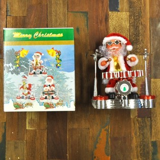 HRAJÍCÍ SANTA CLAUS S BICÍMI (2ks)