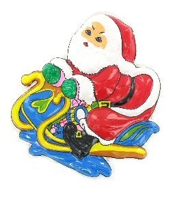 DEKORAČN&Iacute; TAL&Iacute;Ř - SANTA NA SAN&Iacute;CH (6 ks)
