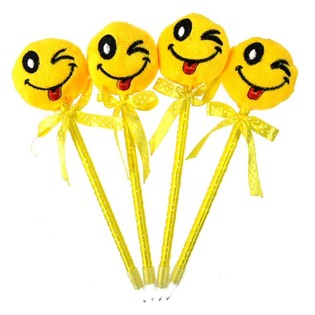 Ply&scaron;ov&aacute; kuličkov&aacute; tužka Smiley (12 ks)