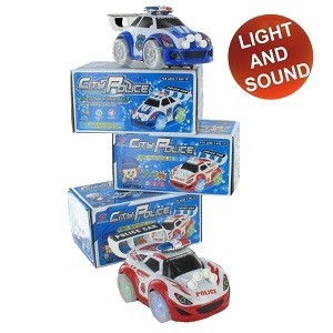 Policejn&iacute; Z&aacute;vodn&iacute; Auto Bump & Go (2 ks)