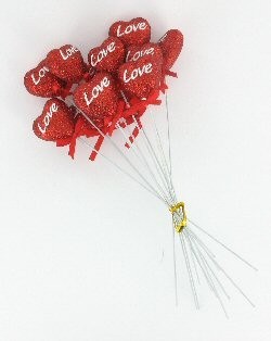 DEKORACE SRDCE LOVE (12 ks)