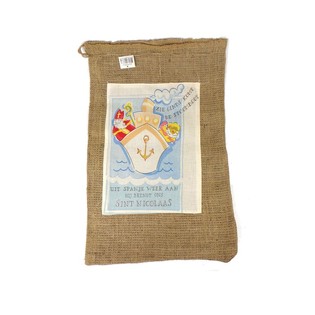Středn&iacute; Jutov&yacute; Pytel Mikul&aacute;&scaron; / Sinterklaas (2 ks)