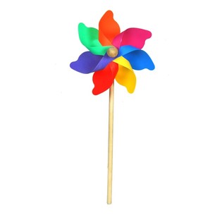 Robustn&iacute; větrn&iacute;ky z dřeva 38 cm (12 ks)