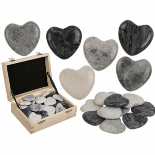 PŘ&Iacute;RODN&Iacute; K&Aacute;MEN VE TVARU SRDCE - WORRY STONES (36 ks)