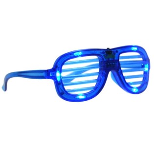 BR&Yacute;LE SHUTTER SHADES S OSVĚTLEN&Iacute;M - MODR&Aacute; (12 ks)
