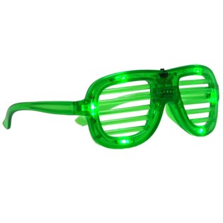 SV&Iacute;T&Iacute;C&Iacute; BR&Yacute;LE SHUTTER SHADES S LED OSVĚTLEN&Iacute;M - BARVA: ZELEN&Aacute; (12 ks)