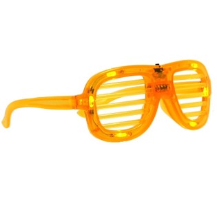 LED BR&Yacute;LE SHUTTER SHADES S OSVĚTLEN&Iacute;M - BARVA: ŽLUT&Aacute; (12 ks)