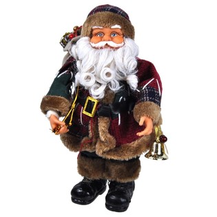 Velká luxusní dekorace Santa Klaus 35 cm (2 ks)