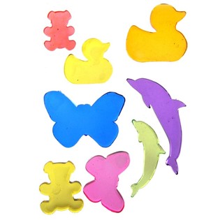 Dekorativn&iacute; Gelov&eacute; Samolepky Jelly Gems 22x12 cm (24 ks)
