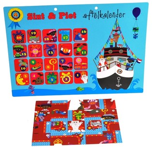 Odpoč&iacute;t&aacute;vac&iacute; kalend&aacute;ř Sinterklaas a Piet - Model 2 (9 ks)