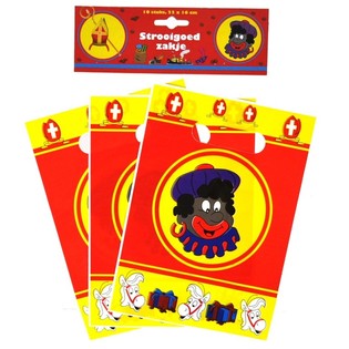 10 D&aacute;rkov&yacute;ch s&aacute;čků Sinterklaas / Mikul&aacute;&scaron; 22 x 16 cm (6 ks)