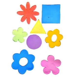 Gelov&eacute; Dekoraĉn&iacute; Samolepky Jelly Gems 25 x 16 cm (24 ks)