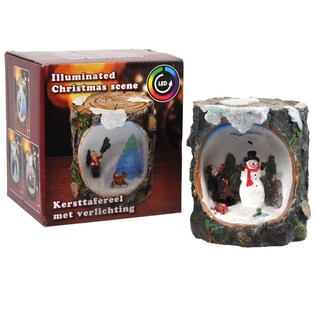 VÁNOČNÍ SCÉNA S LED OSVĚTLENÍM (6 ks)