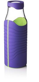 MENU - Designov&aacute; Karafa na Vodu se Silikonov&yacute;m V&iacute;čkem a Neoprenov&yacute;m Obalem 1L 25cm (1 ks)