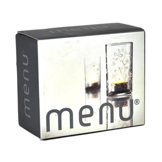 MENU - Sv&iacute;cen na čajovou sv&iacute;čku s mražen&yacute;m vzorem, sada 2 ks (1 sada)