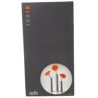 QDO - Nerezov&eacute; V&aacute;zy na 1 Květinu, Sada 3 ks (1 sada)