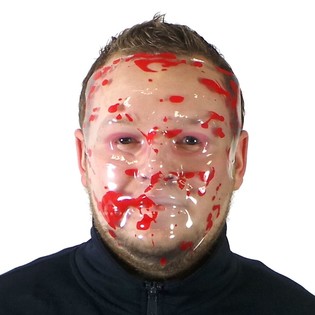 KRVAV&Aacute; MASKA NA OBLIČEJ (12 ks)