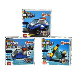 Stavebn&iacute; Kostky Bricks - Policejn&iacute; S&eacute;rie (11 ks)