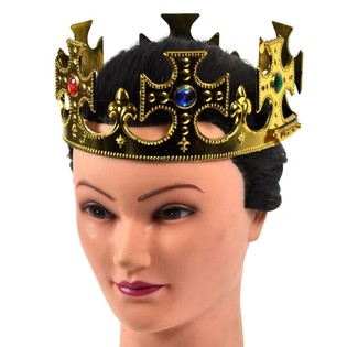 Zlat&aacute; kr&aacute;lovsk&aacute; koruna - model kř&iacute;ž (12 ks)