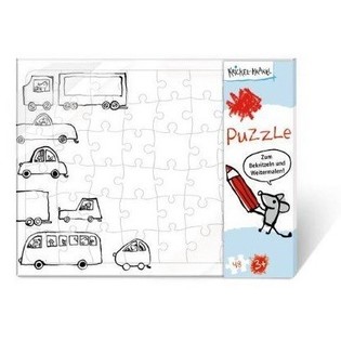 VELK&Eacute; PUZZLE K VLASTN&Iacute;MU VYBARVEN&Iacute; (24 ks)