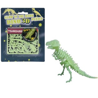 Sv&iacute;t&iacute;c&iacute; ve tmě 3D dino puzzle (24 ks)