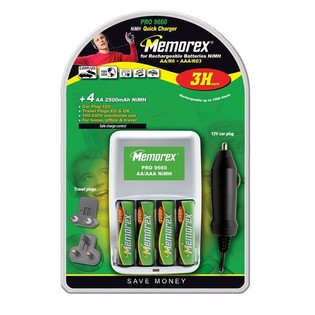 MEMOREX PRO 9660 - Nab ječka + 4x Nab jec  AA Baterie (1 ks)