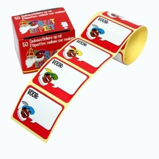 50 SAMOLEPEK NA D&Aacute;RKY SINTERKLAAS NA ROLI (10 balen&iacute;)