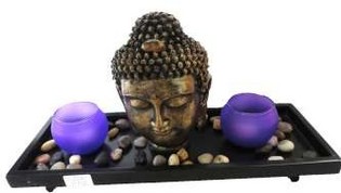 Dekorativn&iacute; So&scaron;ka Buddha se Sv&iacute;cny na Čajov&eacute; Sv&iacute;čky (1 ks)