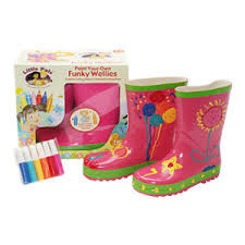 FUNKY WELLIES - Vybarvi si Vlastn&iacute; Hol&iacute;nky - Růžov&eacute; / Velikost: 26