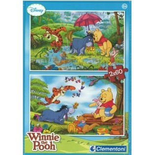CLEMENTONI PUZZLE DISNEY MEDV&Iacute;DEK P&Uacute; 2 x 60 D&Iacute;LKŮ (Balen&iacute; 6 ks)