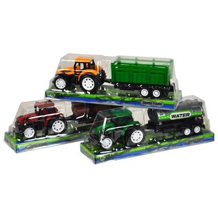 Traktor s př&iacute;věsem na blistru 21 cm (6 ks)