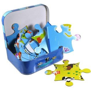 Velk&eacute; Puzzle Mapa Světa v Kufř&iacute;ku