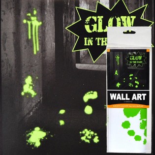 GLOW IN THE DARK N&Aacute;STĚNN&Aacute; DEKORACE SAMOLEPKY (6 ks)
