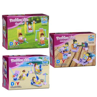STAVEBNICE BRICKS - HOLČIČÍ SÉRIE (24 ks)