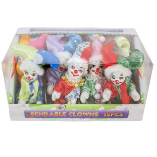 Porcel&aacute;nov&iacute; klauni v display boxu (12 ks)
