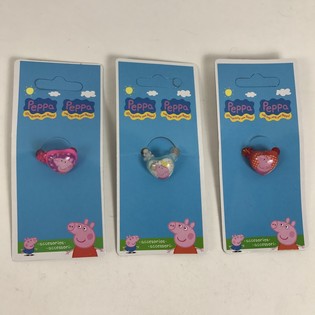 Dětsk&eacute; prst&yacute;nky Pras&aacute;tko Peppa (24 ks)