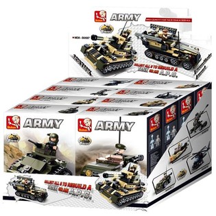 Sluban Vojensk&yacute; tank nebo APC 8v1 M38-B0587 (1 Display / 8 ks)
