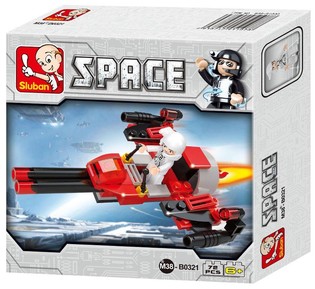 Sluban Vesm&iacute;rn&yacute; bombard&eacute;r Space Bomber M38-B0321 (1 ks)