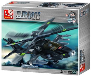 Bitevn&iacute; vrtuln&iacute;k Sluban Apache M38-B0511 (1 ks)