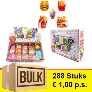 *** BULK NAB&Iacute;DKA *** JUMBO SQUISHY v Displayi (288 ks) - HIT!