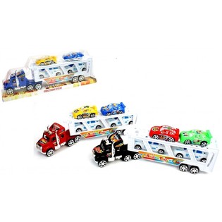 Velk&yacute; Truck se 4 Auty na Blistru (6ks)