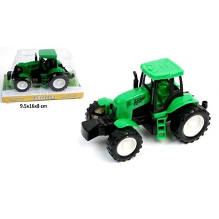 Traktor na setrvačn&iacute;k na blistru, 14 cm (12 ks)