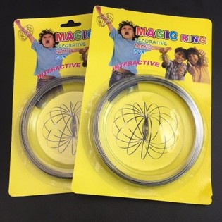 Magick&eacute; kroužky / Flow Rings - Kinetick&yacute; 3D Magick&yacute; kroužek - MULTICOLOR | NA KARTĚ (12 ks)